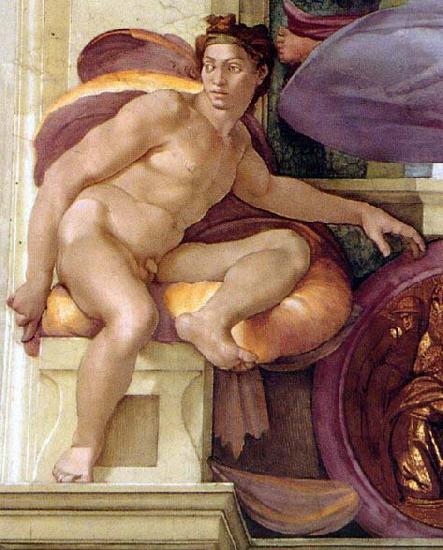 Michelangelo Buonarroti Ignudo china oil painting image